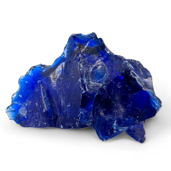 Cobalt Blue Manganese Fenton Glowing Art Glass Cullet #4GX12 - Picture 2 of 8